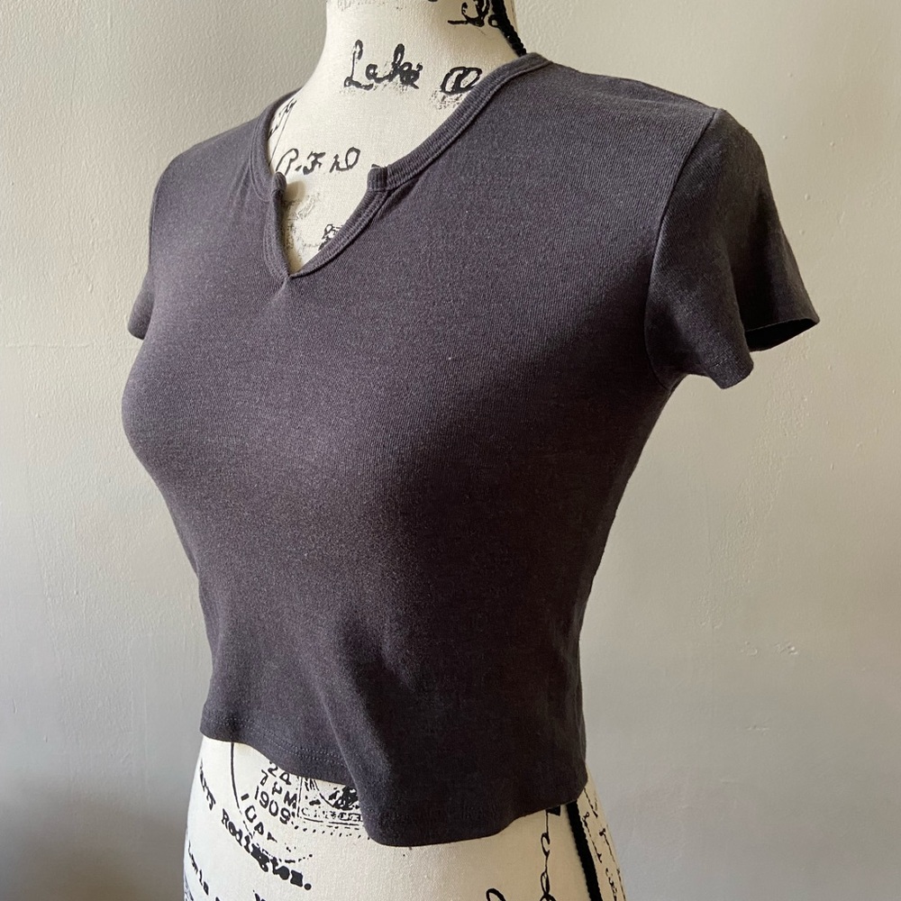 Grey Baby Tee